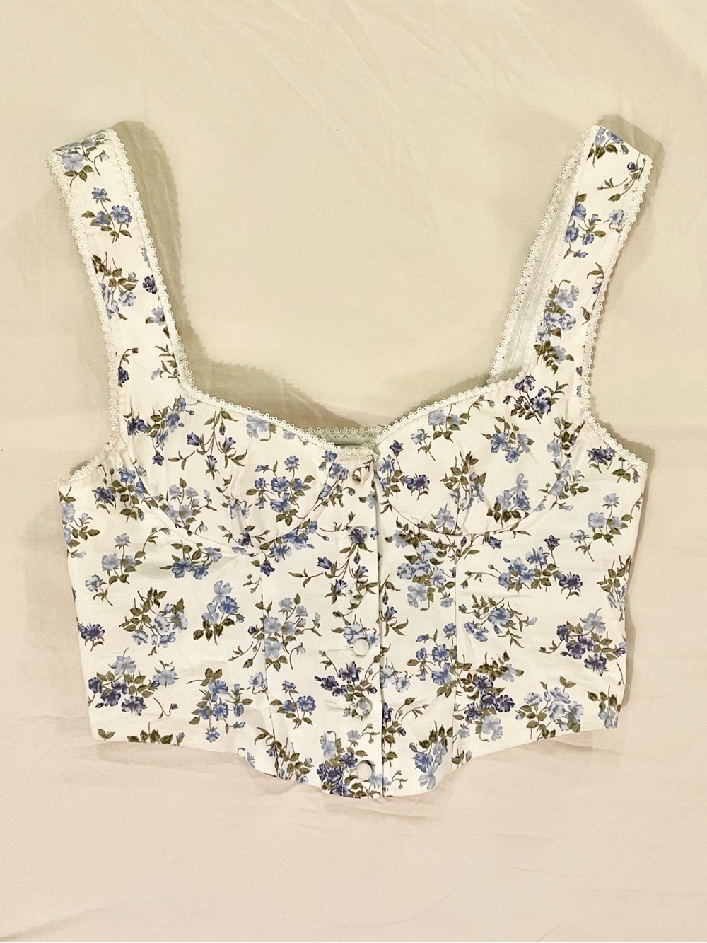Rumored Floral Corset Crop Top